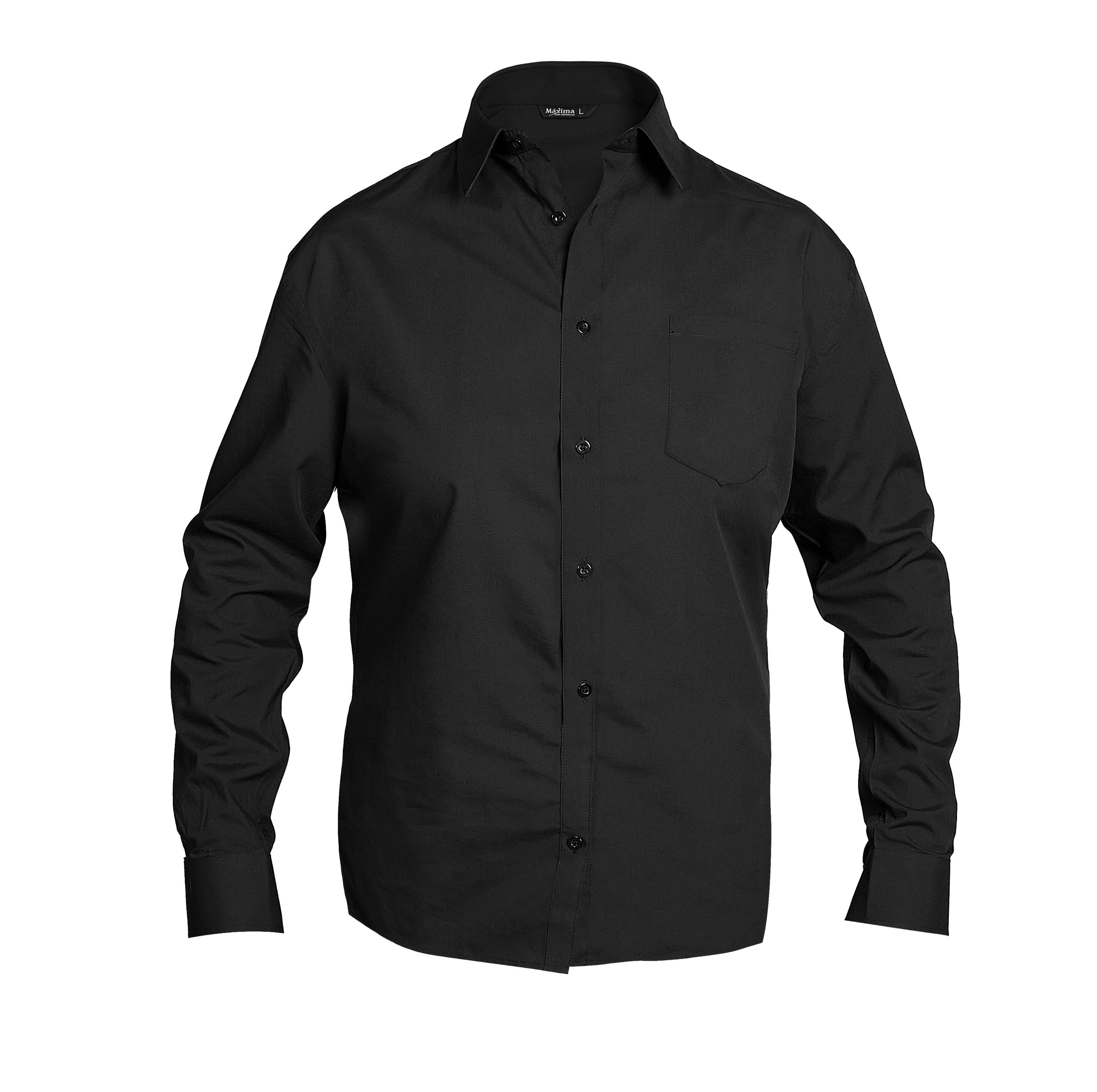 CAMISA TREVIRA ML VARON NEGRA MAXIMA